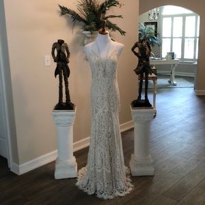 Lulus Long Lace Dress